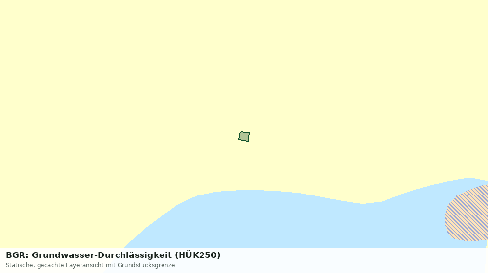 Statische Kartenansicht: BGR: Grundwasser-Durchlässigkeit (HÜK250)