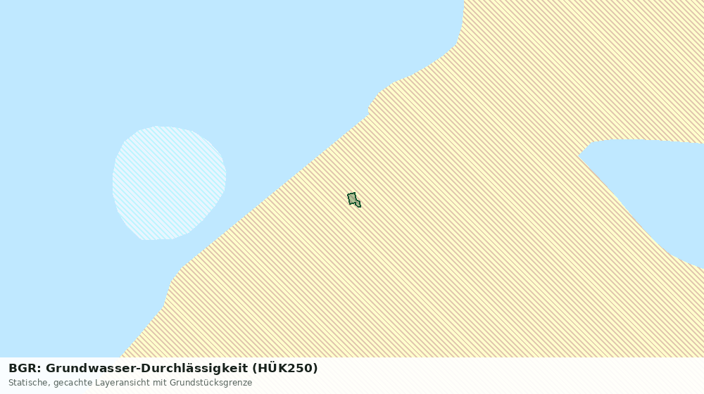 Statische Kartenansicht: BGR: Grundwasser-Durchlässigkeit (HÜK250)