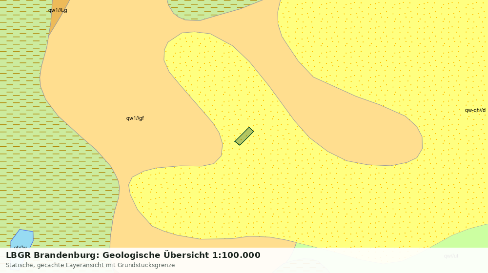 Statische Kartenansicht: LBGR Brandenburg: Geologische Übersicht 1:100.000