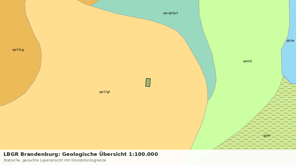 Statische Kartenansicht: LBGR Brandenburg: Geologische Übersicht 1:100.000