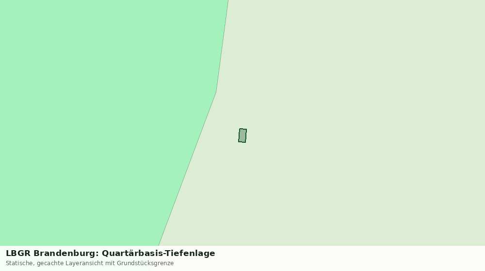 Statische Kartenansicht: LBGR Brandenburg: Quartärbasis-Tiefenlage