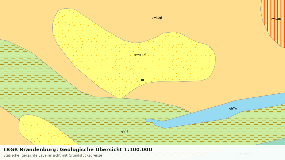 Statische Kartenansicht: LBGR Brandenburg: Geologische Übersicht 1:100.000