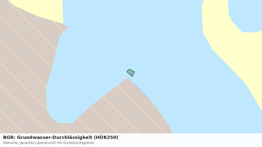 Statische Kartenansicht: BGR: Grundwasser-Durchlässigkeit (HÜK250)