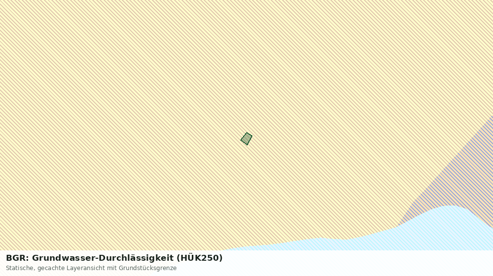 Statische Kartenansicht: BGR: Grundwasser-Durchlässigkeit (HÜK250)