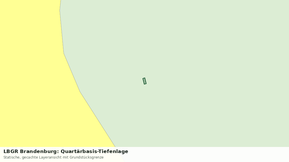 Statische Kartenansicht: LBGR Brandenburg: Quartärbasis-Tiefenlage