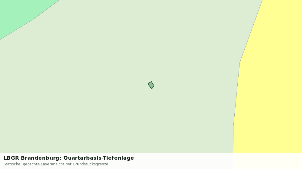 Statische Kartenansicht: LBGR Brandenburg: Quartärbasis-Tiefenlage