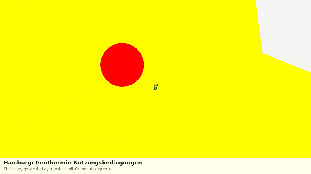 Statische Kartenansicht: Hamburg: Geothermie-Nutzungsbedingungen