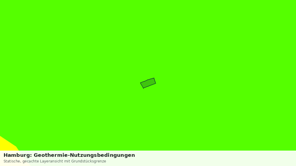 Statische Kartenansicht: Hamburg: Geothermie-Nutzungsbedingungen