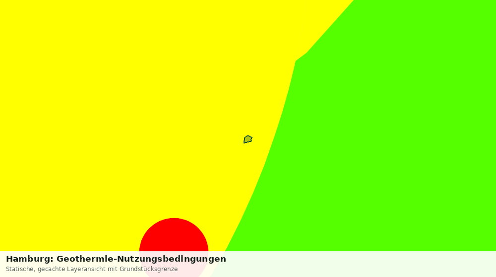 Statische Kartenansicht: Hamburg: Geothermie-Nutzungsbedingungen