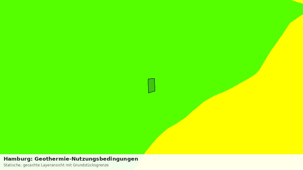 Statische Kartenansicht: Hamburg: Geothermie-Nutzungsbedingungen