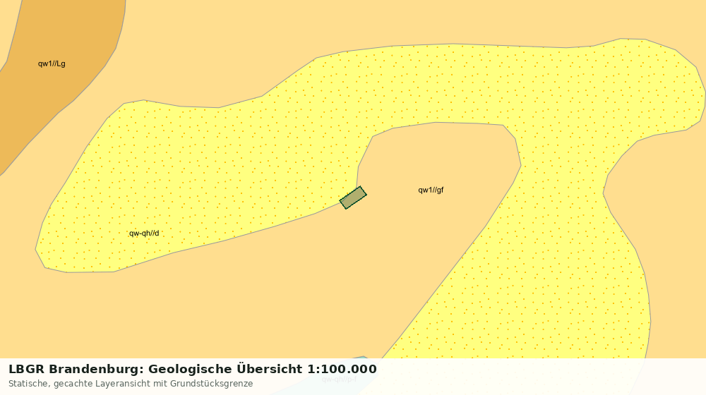 Statische Kartenansicht: LBGR Brandenburg: Geologische Übersicht 1:100.000