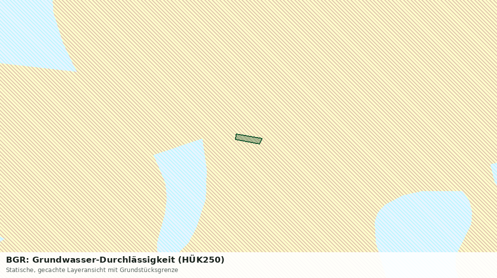 Statische Kartenansicht: BGR: Grundwasser-Durchlässigkeit (HÜK250)