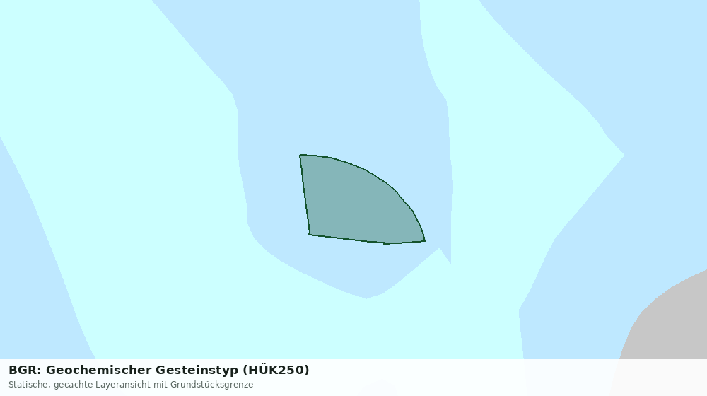 Statische Kartenansicht: BGR: Geochemischer Gesteinstyp (HÜK250)