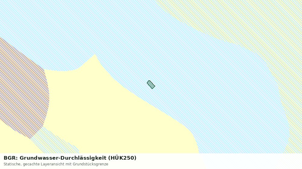 Statische Kartenansicht: BGR: Grundwasser-Durchlässigkeit (HÜK250)