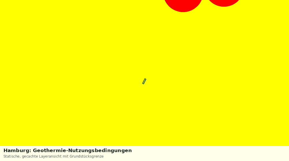 Statische Kartenansicht: Hamburg: Geothermie-Nutzungsbedingungen