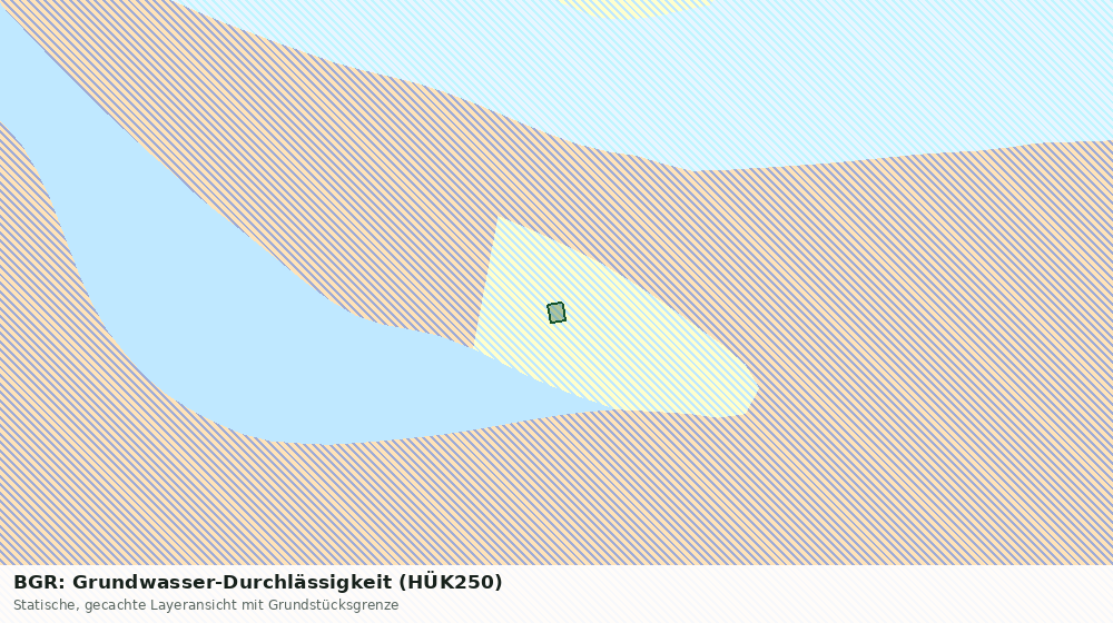 Statische Kartenansicht: BGR: Grundwasser-Durchlässigkeit (HÜK250)