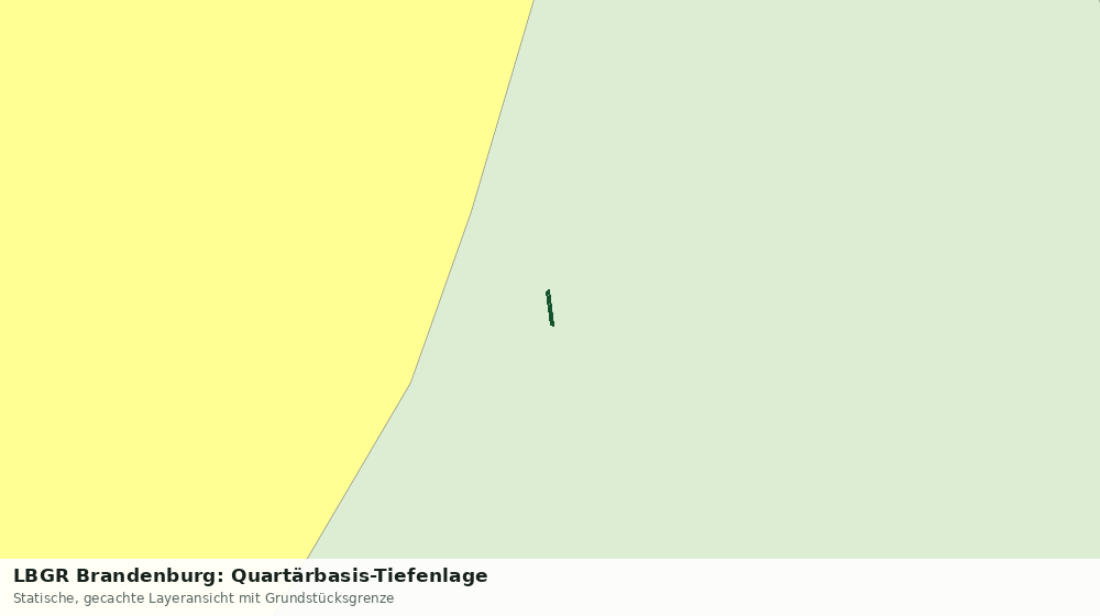 Statische Kartenansicht: LBGR Brandenburg: Quartärbasis-Tiefenlage