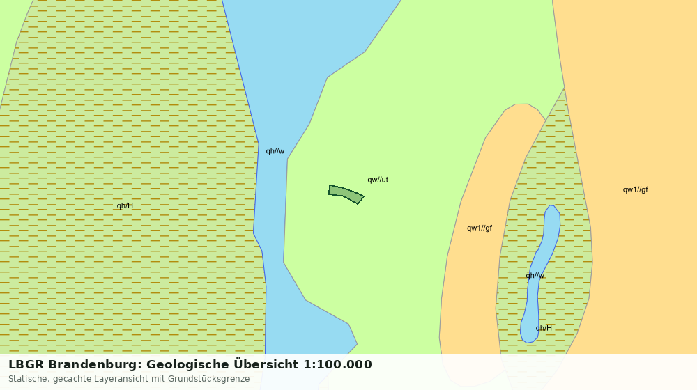 Statische Kartenansicht: LBGR Brandenburg: Geologische Übersicht 1:100.000