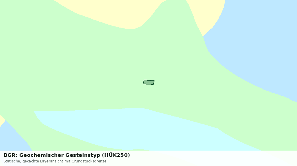 Statische Kartenansicht: BGR: Geochemischer Gesteinstyp (HÜK250)