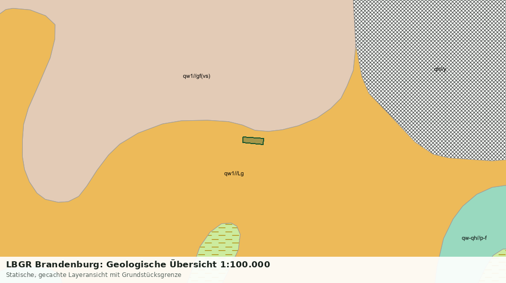 Statische Kartenansicht: LBGR Brandenburg: Geologische Übersicht 1:100.000