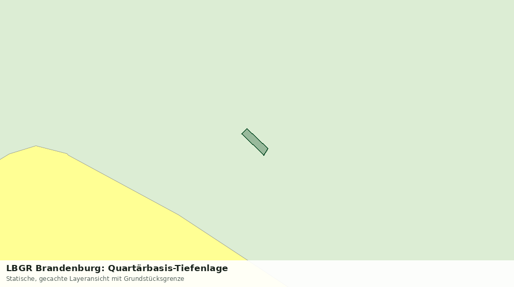 Statische Kartenansicht: LBGR Brandenburg: Quartärbasis-Tiefenlage
