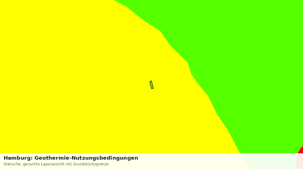 Statische Kartenansicht: Hamburg: Geothermie-Nutzungsbedingungen