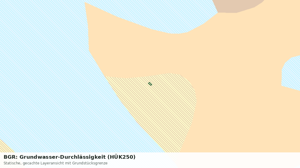 Statische Kartenansicht: BGR: Grundwasser-Durchlässigkeit (HÜK250)