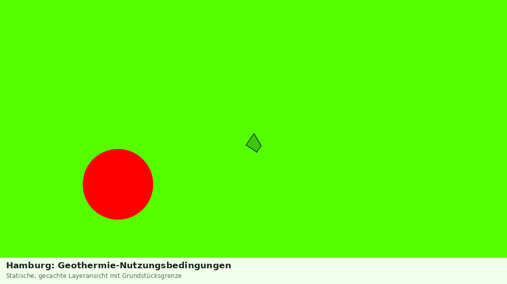 Statische Kartenansicht: Hamburg: Geothermie-Nutzungsbedingungen