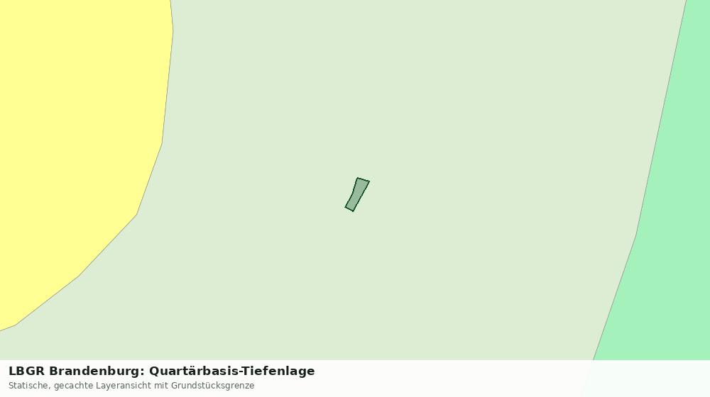 Statische Kartenansicht: LBGR Brandenburg: Quartärbasis-Tiefenlage