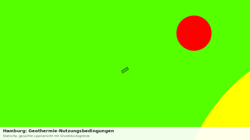 Statische Kartenansicht: Hamburg: Geothermie-Nutzungsbedingungen