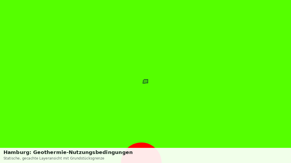 Statische Kartenansicht: Hamburg: Geothermie-Nutzungsbedingungen