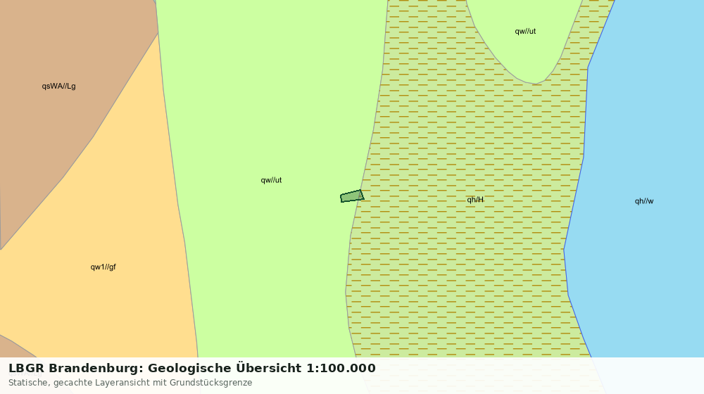 Statische Kartenansicht: LBGR Brandenburg: Geologische Übersicht 1:100.000