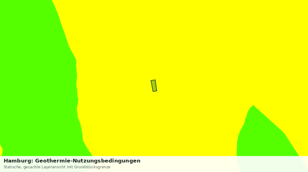 Statische Kartenansicht: Hamburg: Geothermie-Nutzungsbedingungen