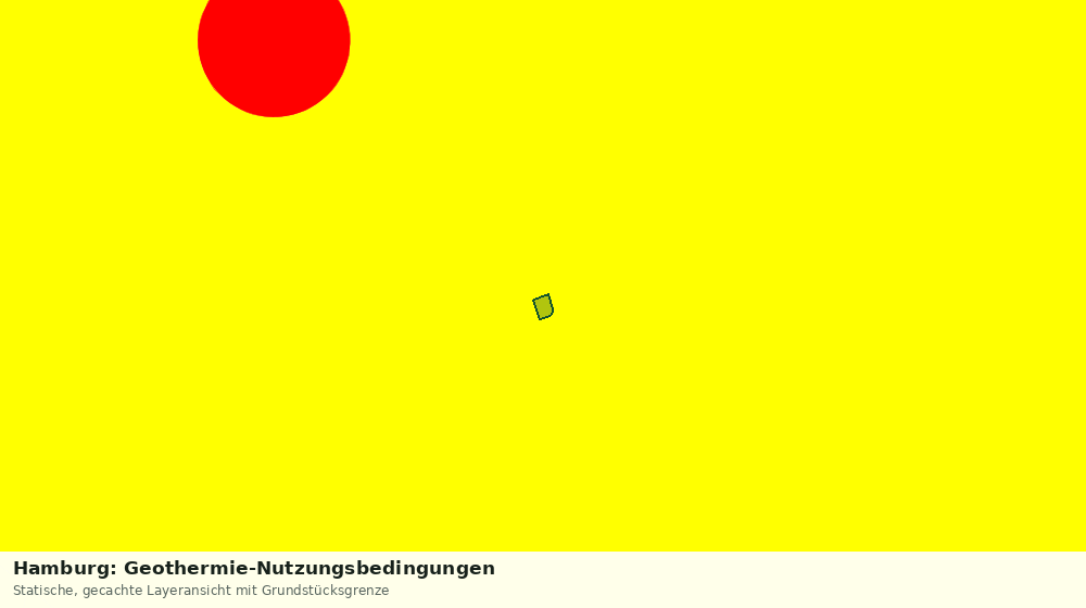 Statische Kartenansicht: Hamburg: Geothermie-Nutzungsbedingungen