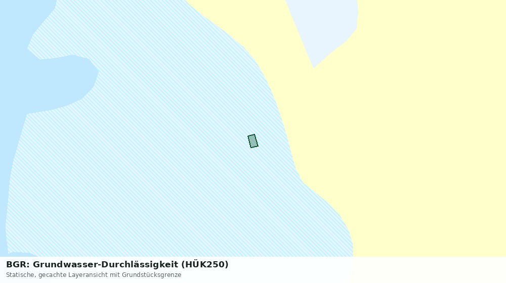 Statische Kartenansicht: BGR: Grundwasser-Durchlässigkeit (HÜK250)