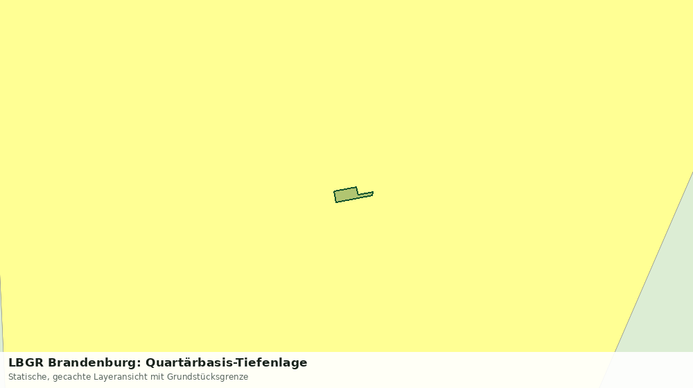 Statische Kartenansicht: LBGR Brandenburg: Quartärbasis-Tiefenlage