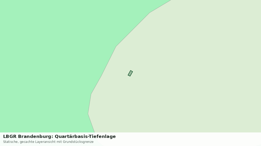 Statische Kartenansicht: LBGR Brandenburg: Quartärbasis-Tiefenlage