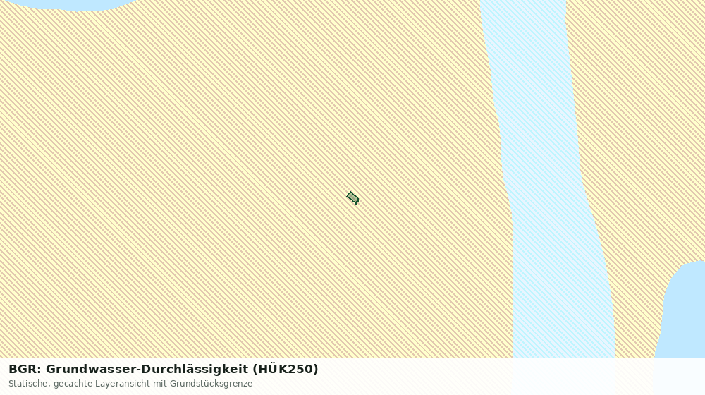 Statische Kartenansicht: BGR: Grundwasser-Durchlässigkeit (HÜK250)