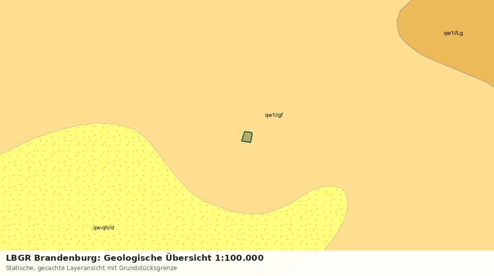 Statische Kartenansicht: LBGR Brandenburg: Geologische Übersicht 1:100.000