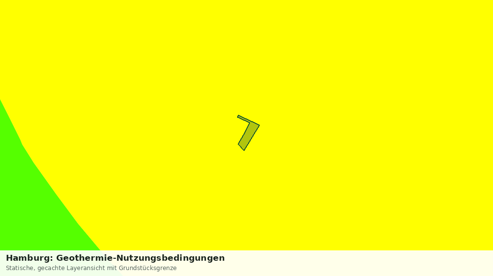 Statische Kartenansicht: Hamburg: Geothermie-Nutzungsbedingungen
