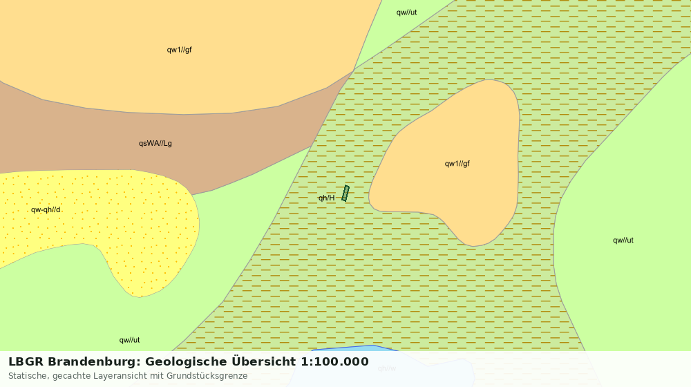 Statische Kartenansicht: LBGR Brandenburg: Geologische Übersicht 1:100.000
