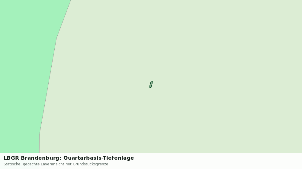 Statische Kartenansicht: LBGR Brandenburg: Quartärbasis-Tiefenlage