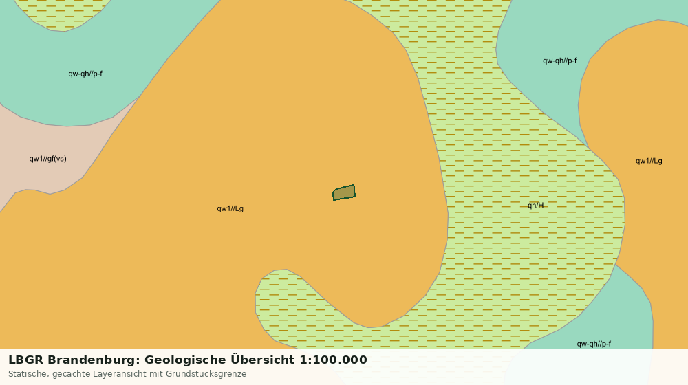 Statische Kartenansicht: LBGR Brandenburg: Geologische Übersicht 1:100.000