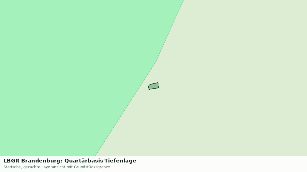Statische Kartenansicht: LBGR Brandenburg: Quartärbasis-Tiefenlage