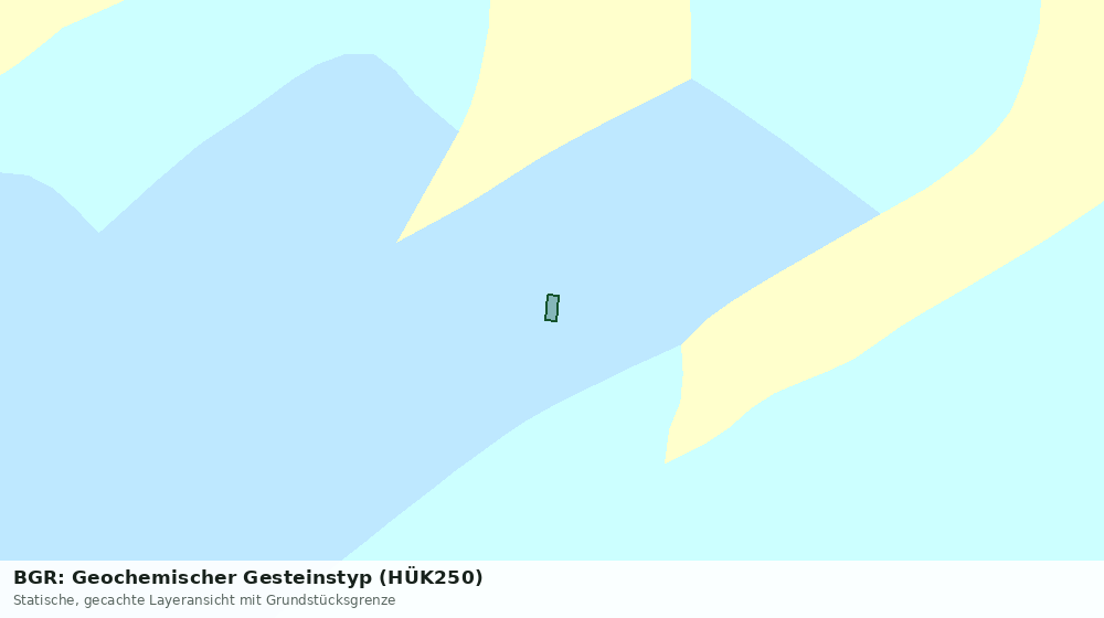 Statische Kartenansicht: BGR: Geochemischer Gesteinstyp (HÜK250)