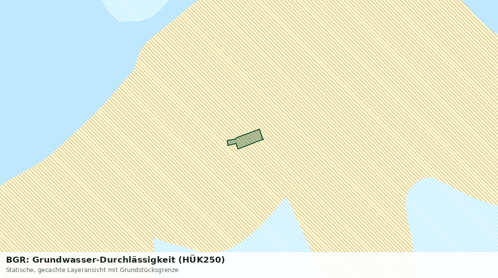 Statische Kartenansicht: BGR: Grundwasser-Durchlässigkeit (HÜK250)