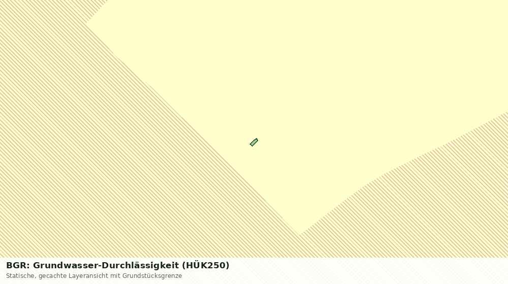 Statische Kartenansicht: BGR: Grundwasser-Durchlässigkeit (HÜK250)