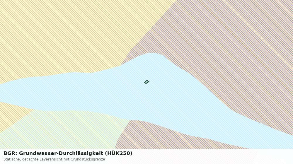 Statische Kartenansicht: BGR: Grundwasser-Durchlässigkeit (HÜK250)