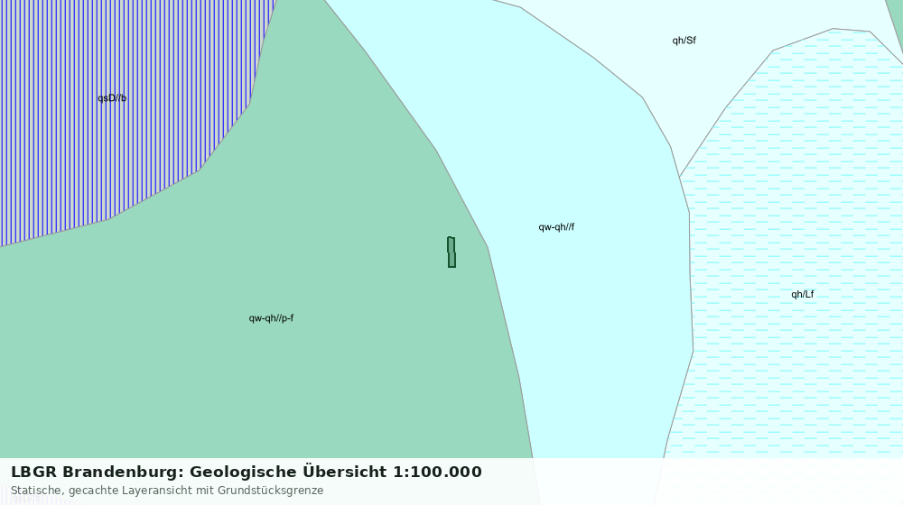 Statische Kartenansicht: LBGR Brandenburg: Geologische Übersicht 1:100.000