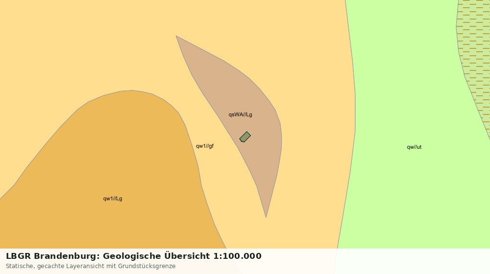 Statische Kartenansicht: LBGR Brandenburg: Geologische Übersicht 1:100.000